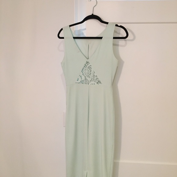 Mint green cocktail dress. - Picture 4 of 5